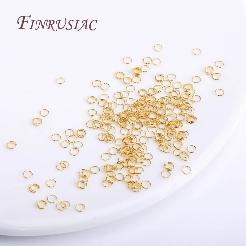50–200 Stück 3–10 mm 18 Karat vergoldete Biegeringe, offene geteilte Ringverbinder für DIY-Schmuckherstellung, Großhandelsartikel – Detail 25