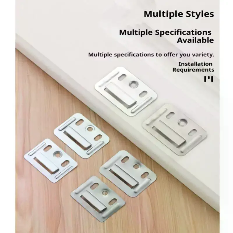200Pcs Wall Panel Clips Metal Clip Fluted Wall Panel For Wpc Wall And Ceiling Fluted Cladding Clip