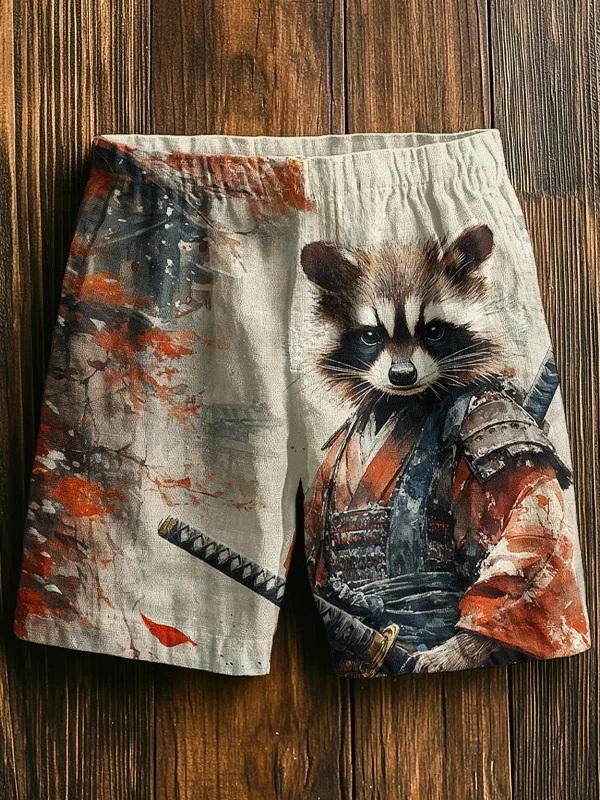 2026 Hot Selling New Summer Fashion Japanese Ink Painting Texture Shorts for Men's Casual Sports Men's 3D Printed Soft Shorts