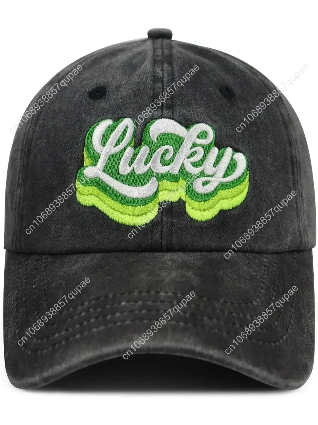 Green Lucky Hats for Men Women, Adjustable Embroidered Cotton Irish St. Patrick’s Day Gifts Baseball Cap