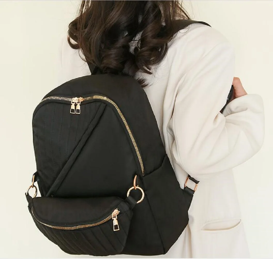 

Korean Women's Fashion High Capacity Travel Backpacks Waterproof Oxford Casual Shoulder Bags School Totes Messenger Bag Knapsack