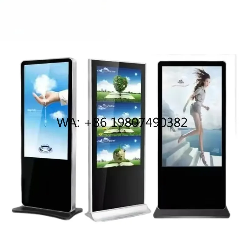 

32 43 49 55 Inch Floor Standing Vertical Totem Screen Indoor LCD Display Commercial Marketing Digital Advertising Signage Board
