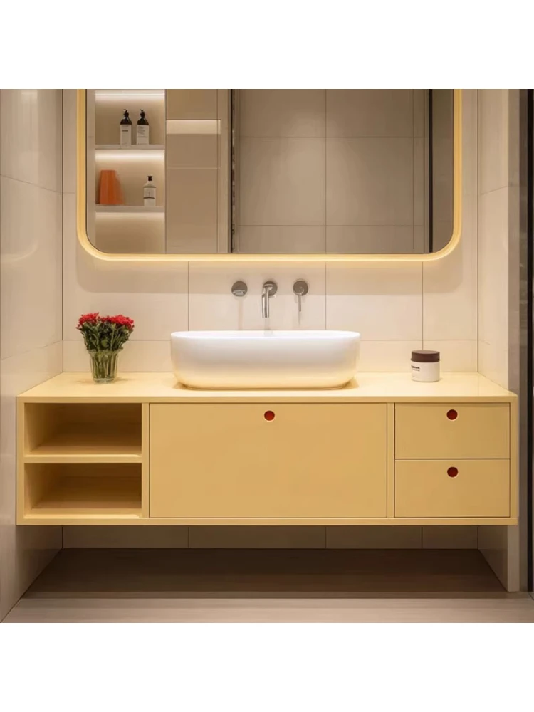 

Комплект мебели для ванной: тумба под унитаз и раковину, дуб, кремовый цвет, в стиле винтаж