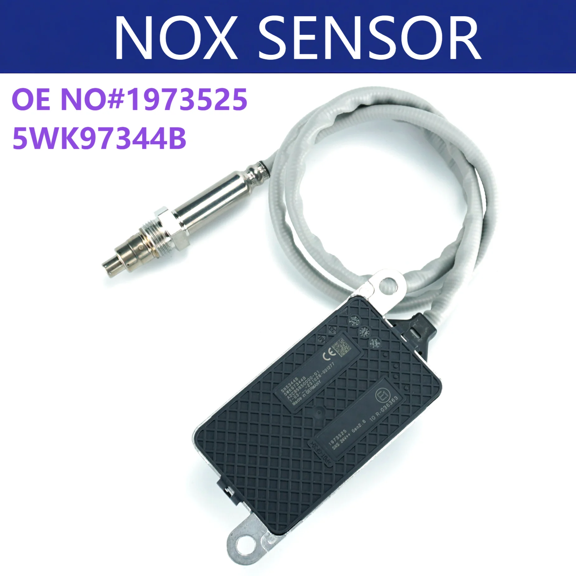 

5WK97344B 2006243 1973525 1936256 Original New Nitrogen Oxygen NOx Sensor 24V For DAF Truck Euro 6 Auto spare parts