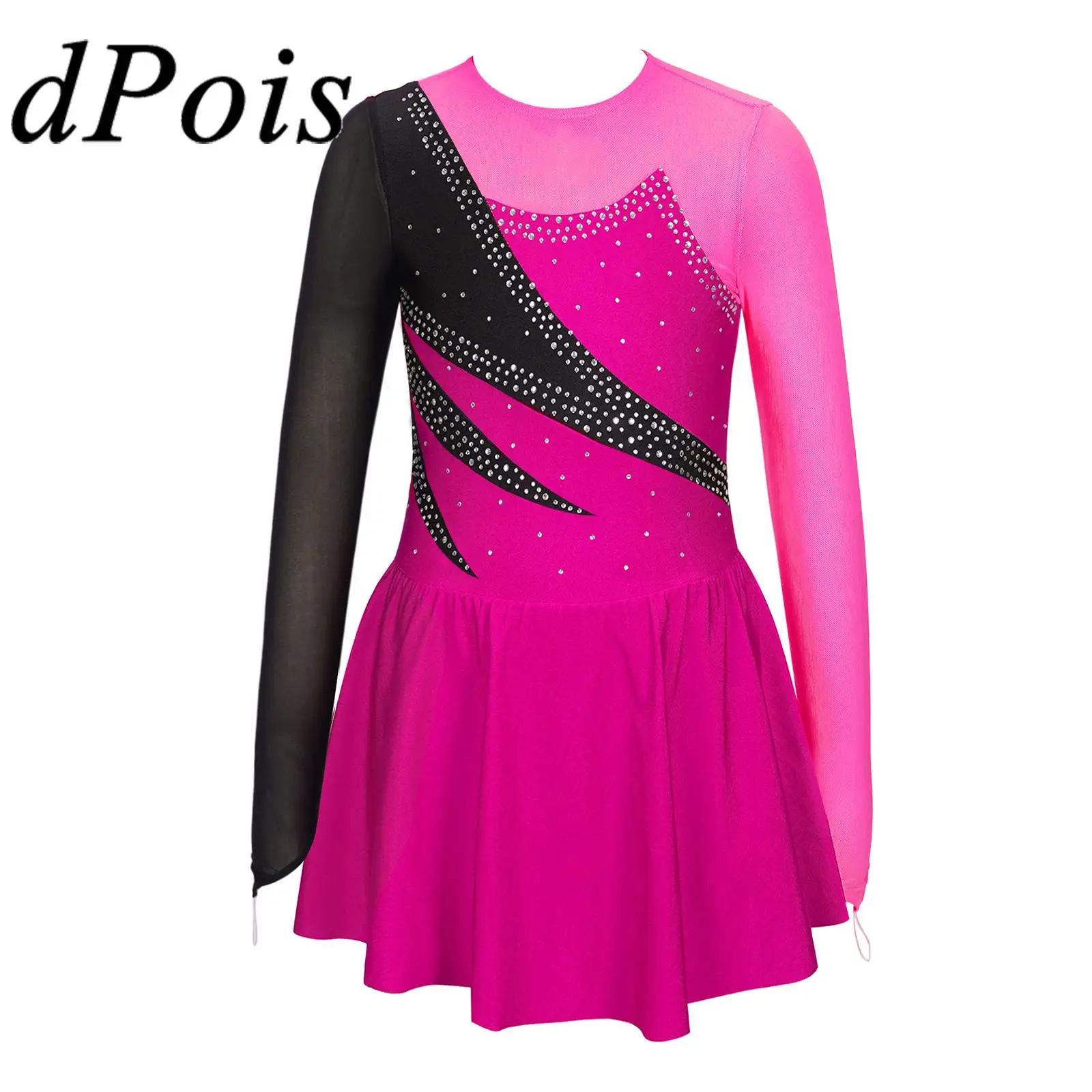 vestido-de-bale-strass-brilhante-feminino-vestido-de-patinacao-artistica-tutu-collant-ginastica-manga-comprida-vestidos-de-malha-pura-dancewear