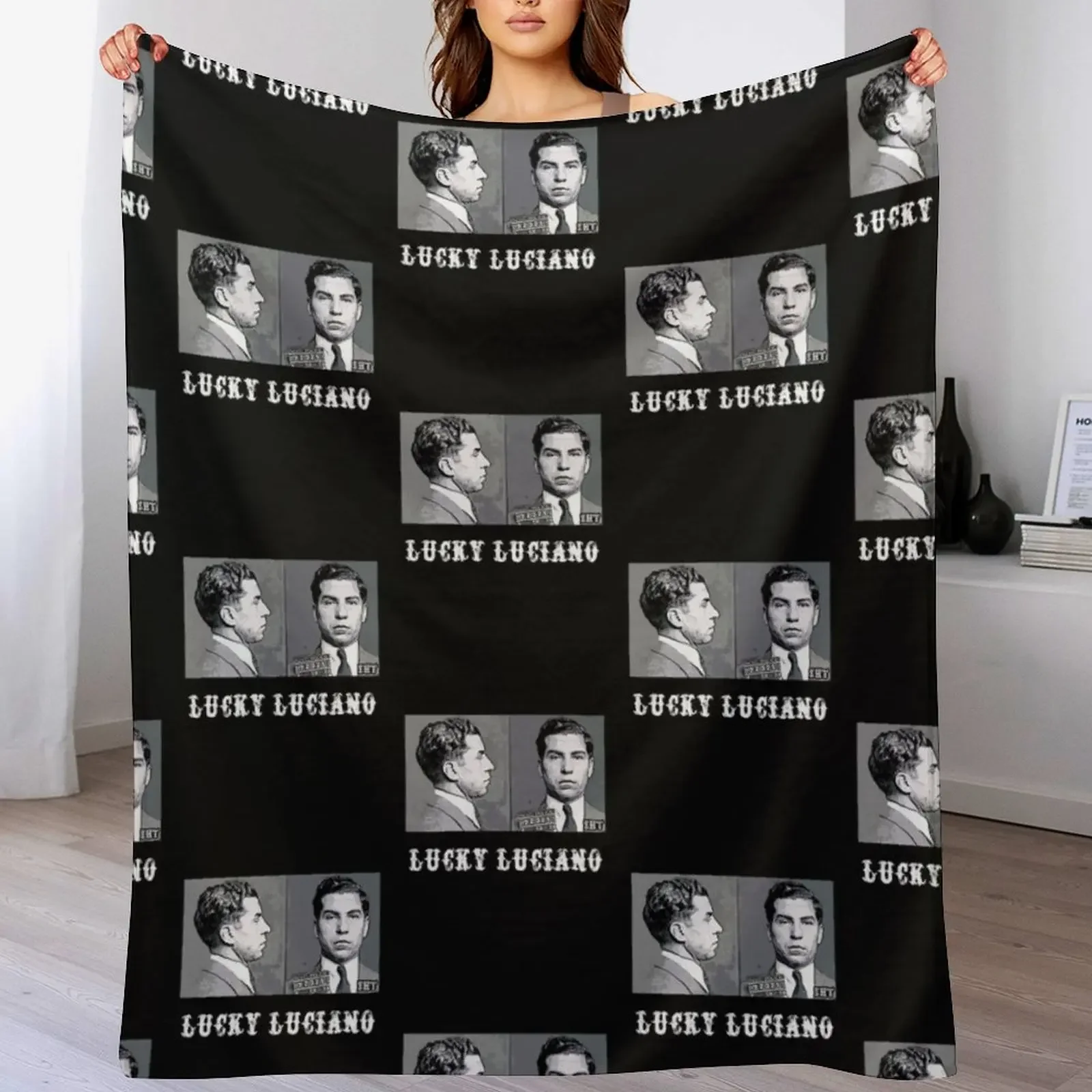 

Lucky Luciano Throw Blanket Comforter halloween decorative For Sofa Thin Blankets