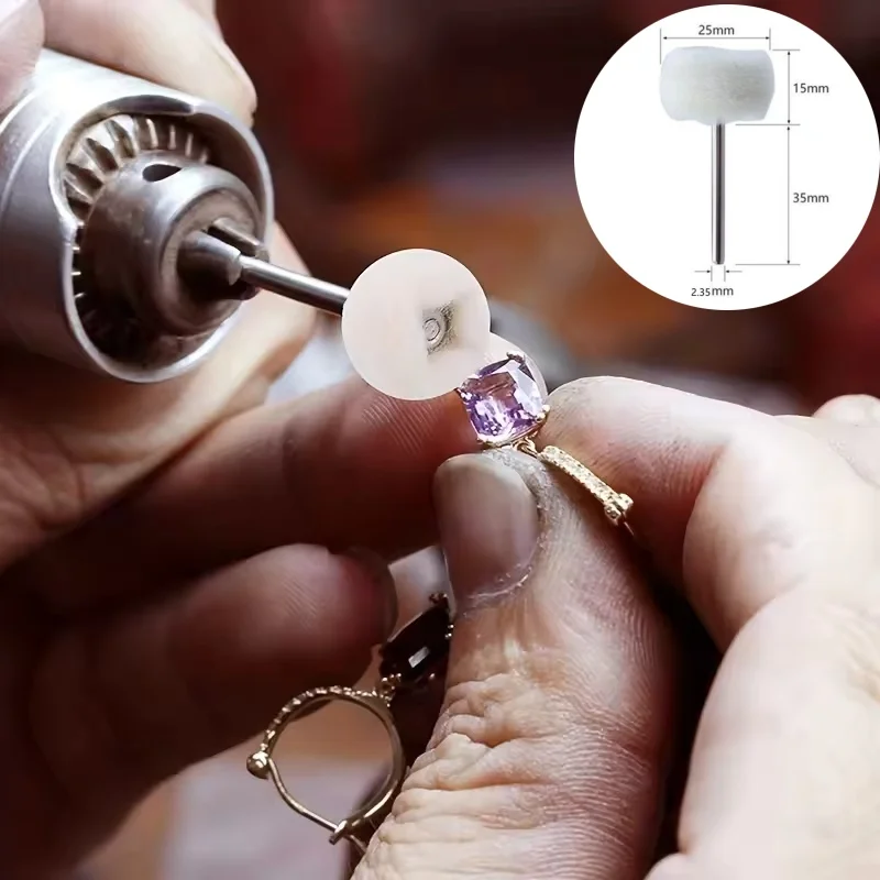 

1-20 шт., мини-шерстяная полировальная головка, 2,35 мм, хвостовик, полировальный круг, дрель, вращающаяся абразивная щетка, ручная шлифовка, инструменты для полировки, аксессуары