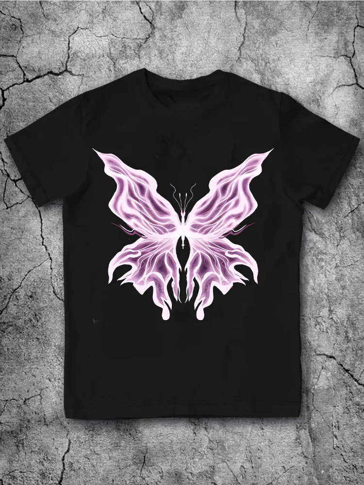 Men's and women's casual printed short-sleeved T-shirts