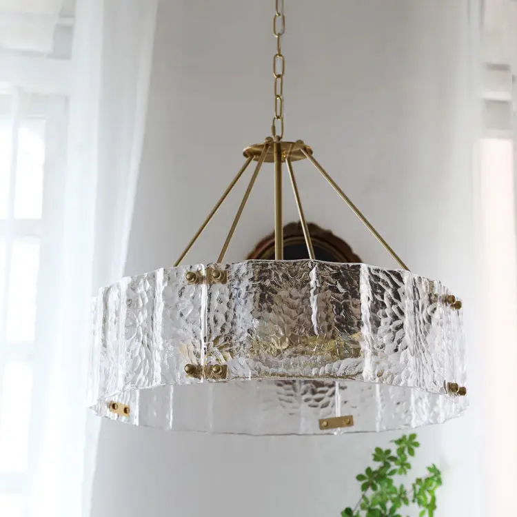 

Light luxury chandelier, modern living room, dining room, bedroom, minimalist Italian glass lighting fixtures