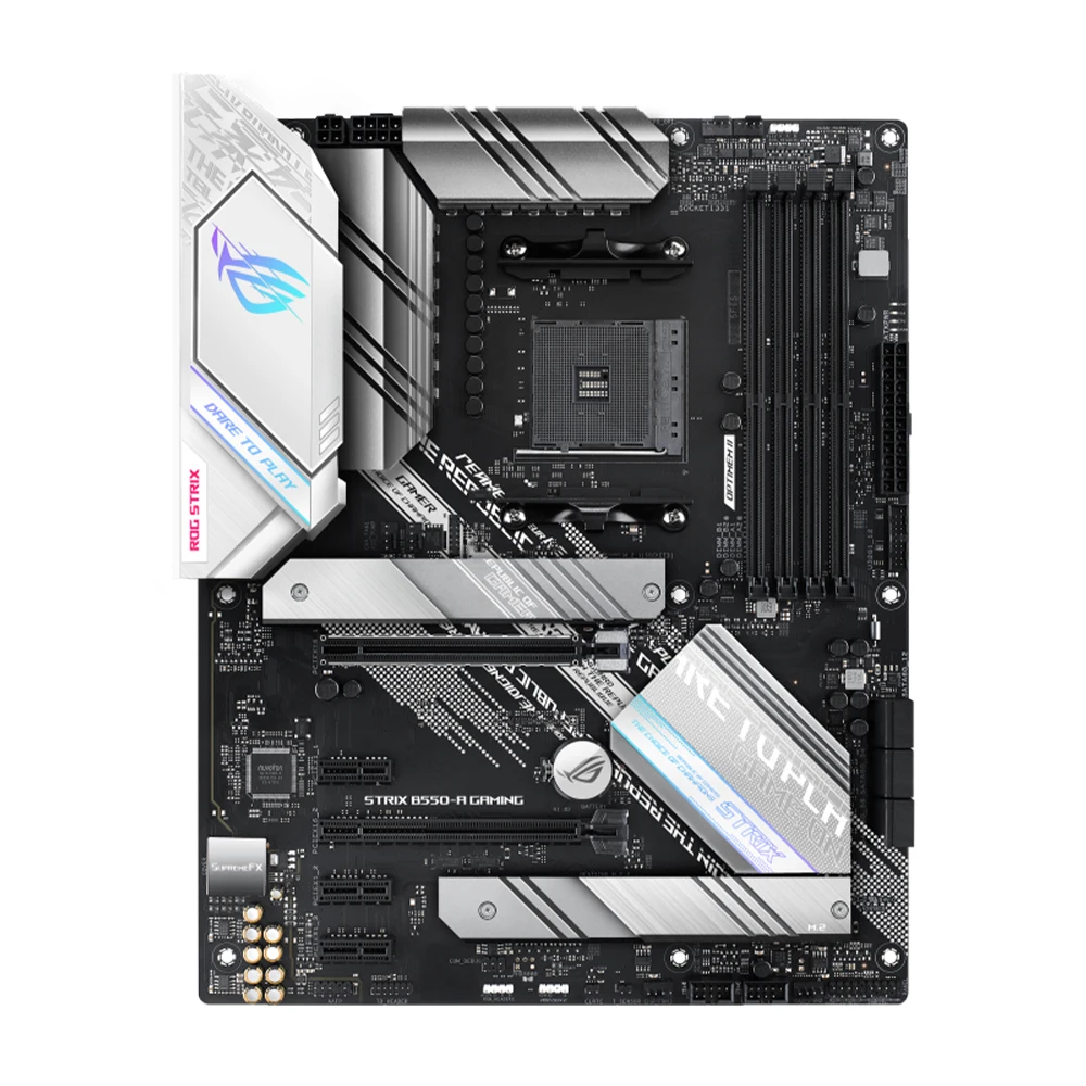 Imagem -02 - Placa-mãe Asus-strix B550-a Gaming Suporta Amd Am4 Ryzen 5700 3700x 3800x Cpu Amd B550 4xddr4 Pcie 3.0 2x M.2 Atx