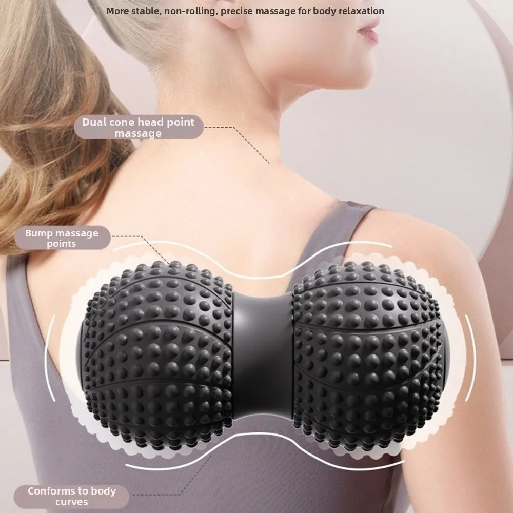 Raised Point Peanut Massage Ball Ergonomic Design Deep Tissue Myofascial Release Tool Comfortable Muscle Relaxation