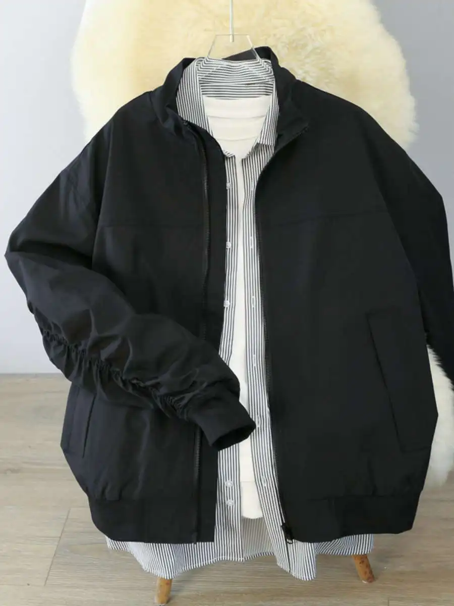 

Autumn New Sle American Workwear Jaet Casual Collar Flight Versatile Outerwear Lightweight Corduroy Youth Men's Coat