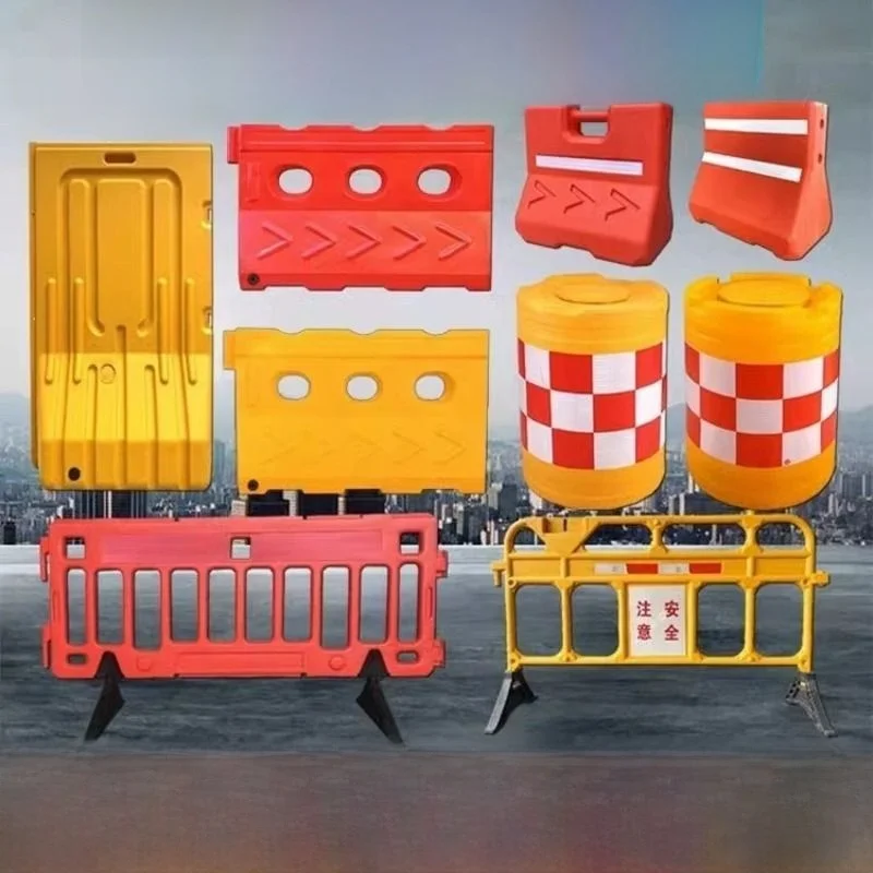 new-three-hole-water-horses-traffic-barrier-plastic-round-collision-barrel-15-isolation-dams-18-meter-filled-water-guard