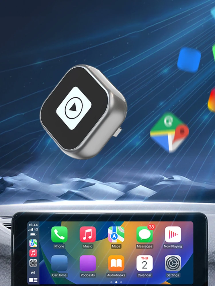 Wireless Android Auto Carplay Box/Adapter Carplay AI Box Convert Wired To Wireless Smart Box Auto Connect for Factory Wired Cars