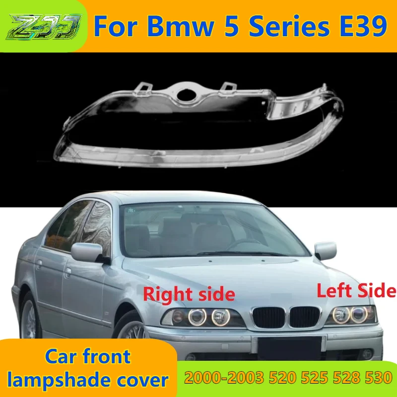 

For Bmw 5 Series E39 2000-2003 520 525 528 530 Car Headlights Lens Cover Housing Lampshade Headlamp Shell Transparent Plexiglass