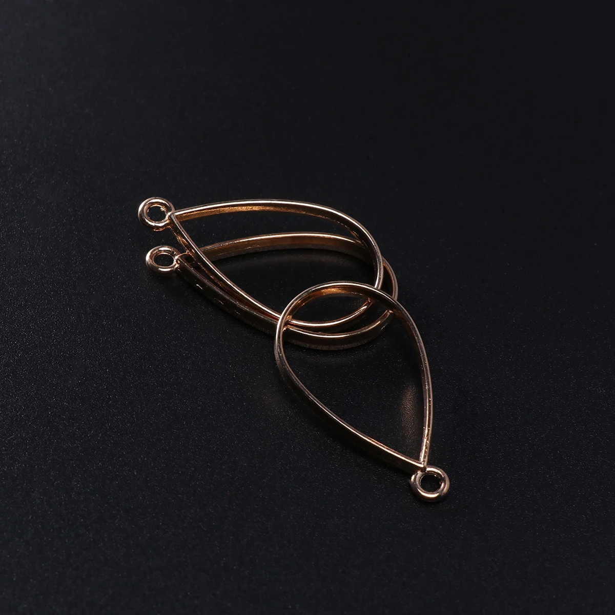 

30pcs Waterdrop Pendants Alloy Open Back Bezel Hollow Craft Jewelry Making Accessories for Necklace Bracelet Keychain Decor