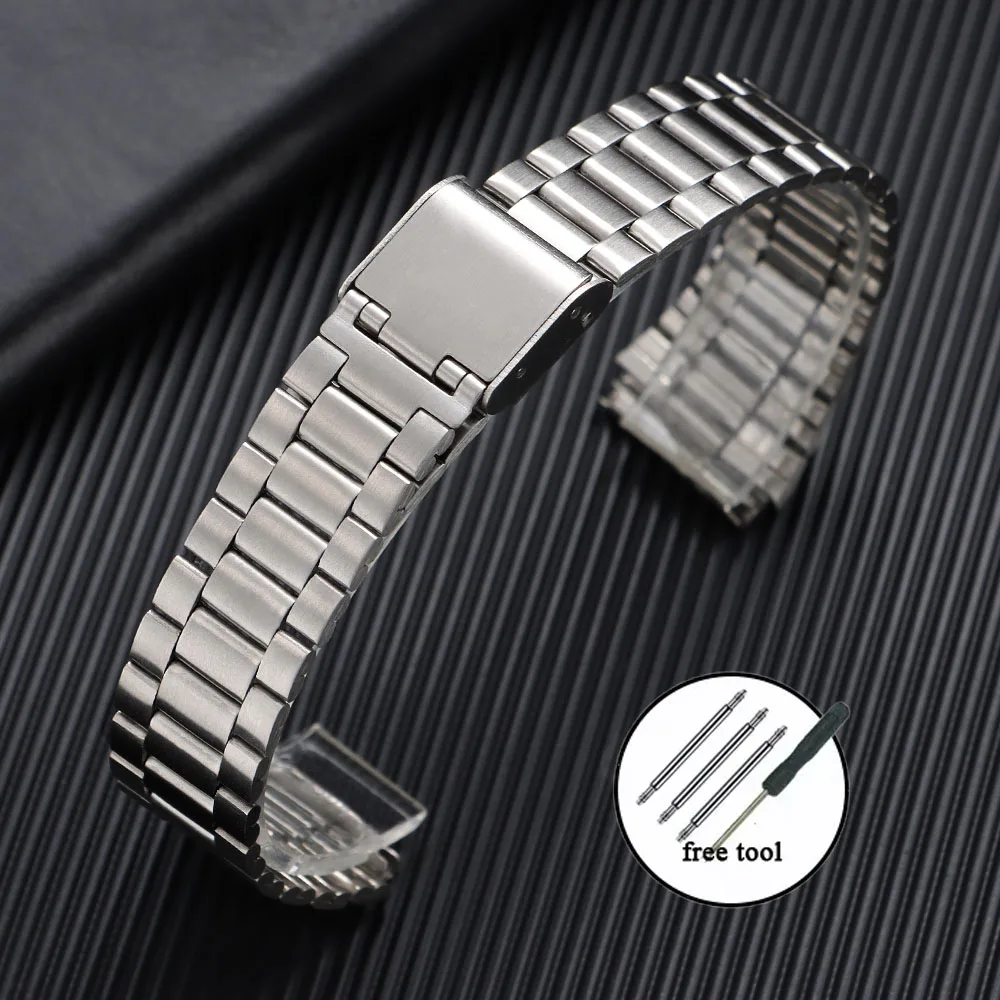 Uhrenarmband für Casio F-91W F105 F108 A158W A168 AE1200 AE1300 Ersatz-Uhrenarmband Metallband 18 mm Edelstahlbänder – Detail 12