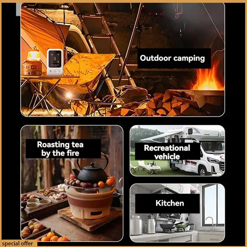 A68Z Portable CO Concentration Detector Carbon Monoxide Alarm, Carbon Dioxide Detection Included