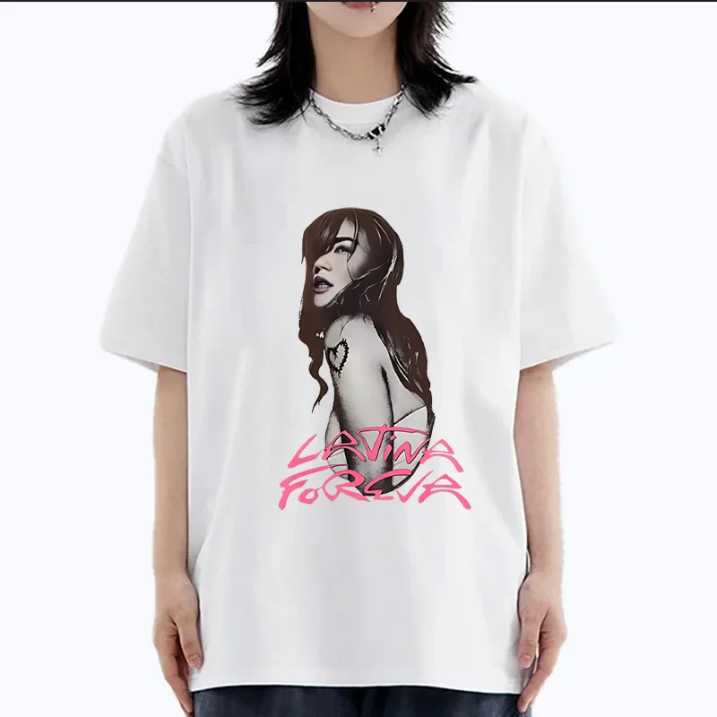

Karol G 2025 Graphics Fashion T-Shirt men women's vintage Cotton plus size tops short sleeve O-Neck streetwear Summer t shirts