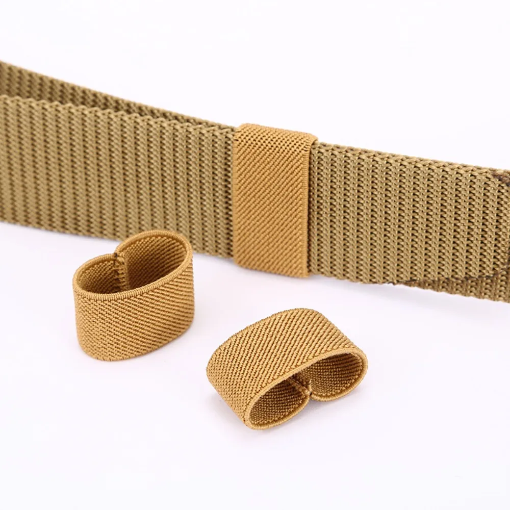 Multifunctional Nylon Belt Elastic Ring Accessories Mini Twill Fixed Trouser Belt Intermediate Finger Ring