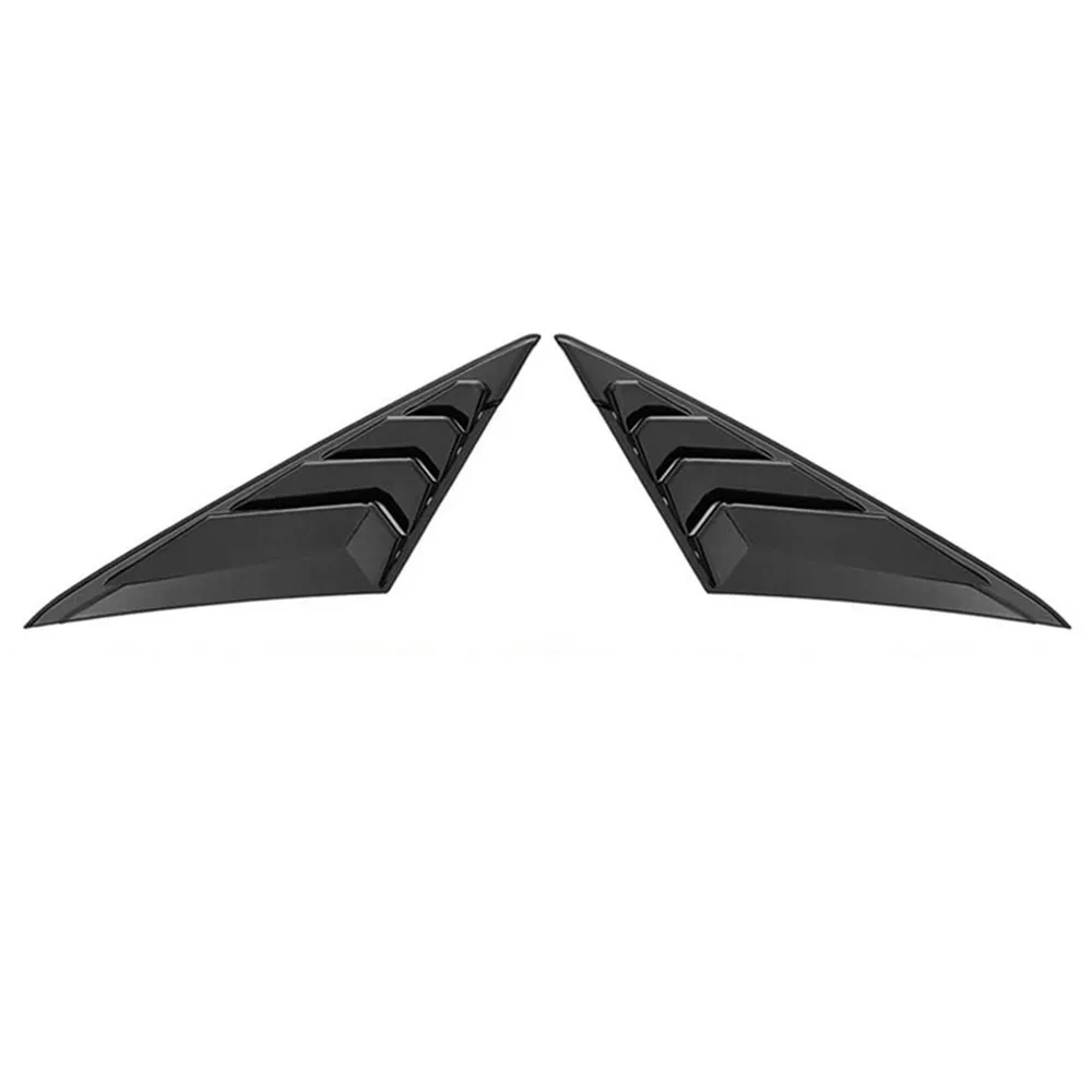 Car Exterior Tuning Rear Window Louver Shutter Cover Trim For Hyundai Elantra 2021-2022 Air Vent Scoop Shade Decoration