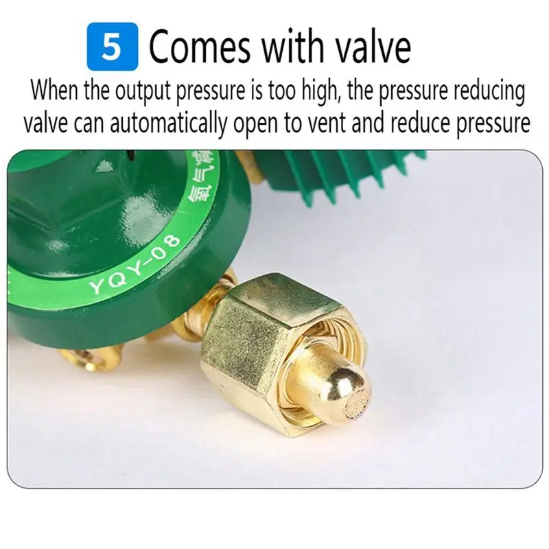 NEW 2X Oxygen Gas Bottle Regulators O2 Reducing Pressure Inhaler Acetylene Double Gauge Regulator Oxygen Tank Regulator