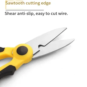 High, non -slip carbon steel scissors, strong industrial peeling of the wire and cable, suitable for the home and the office, 10 Main Electrician Sales - №2