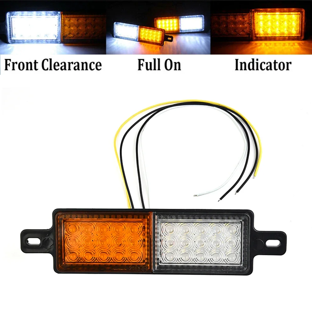 

Внешний индикатор для переднего бампера Φ, белый и янтарный цвет, линзы из поликарбоната и корпус из АБС-пластика, напряжение постоянного тока 10 30 в