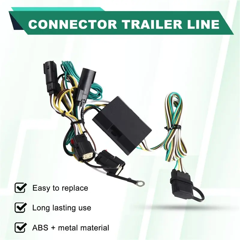 Durable-Trailer Wiring Harness Connector C01SF02-C56327 4-Pin Hitch Kit For Jeep Grand Cherokee 2022-2025 Cherokee L 2021-2025