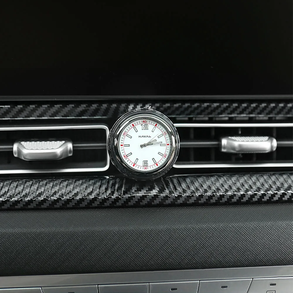 For 2023 2024 2025 GWM Haval H5 Car Mounted Central Control Clock ABS Plastic Interior Modification Accessories Air Outlet Clock