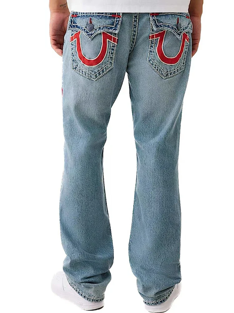 

Мужские джинсы Faithful Brand: повседневные, свободного кроя, в стиле High Street, с эффектом потертости, большие размеры