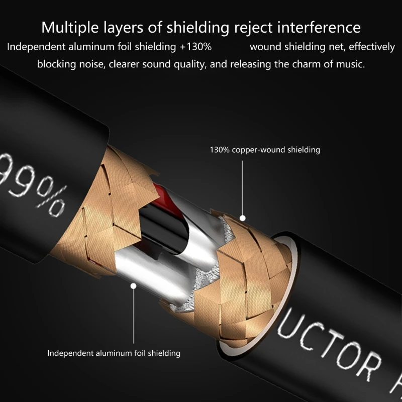 

50-200cm Long 6N USB to USB Cable Cord Line Noise Reduction Quality Rich and Clear Sound Performances