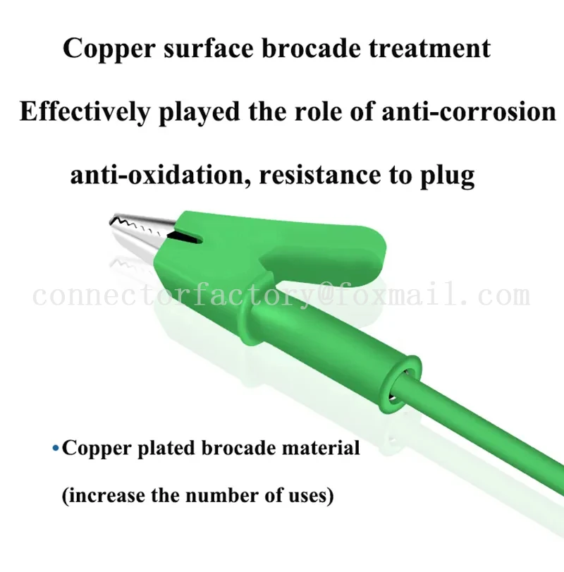 악어 클립 전원 테스트 라인 고전압 전원 클립 멀티미터 플러그, 바나나 플러그, 10mm 오프닝, 0.3m, 0.5m, 1m, 1.5m, 2m, 3m, 4mm