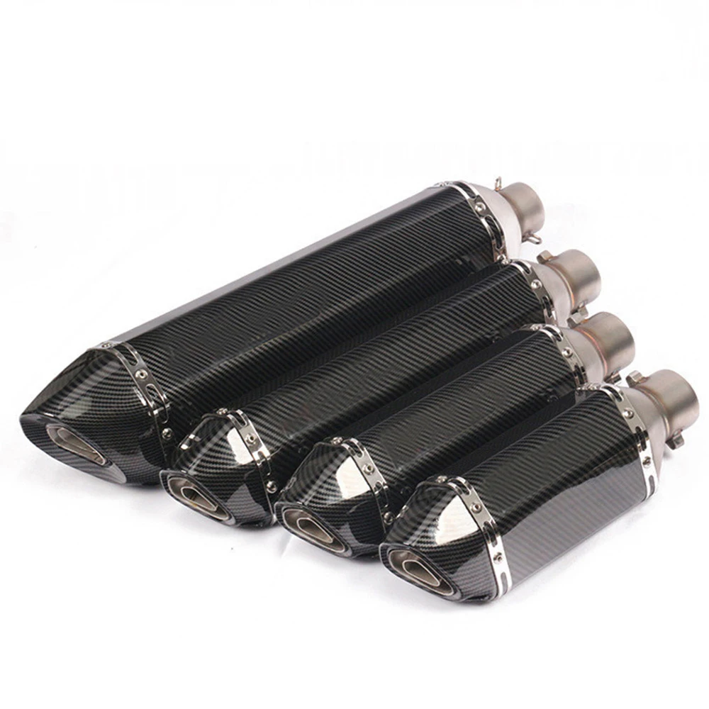 38-51mm Universal 310/370/470/570mm Hochleistungs-Motorrad-Auspuff-Schalldämpfer