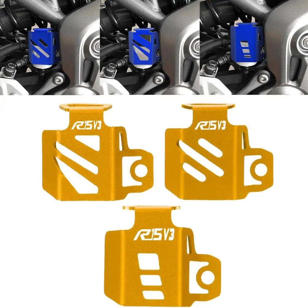 

2024 For YAMAHA YZF R15 YZFR15 R15 V3 2009-2023 2020 Motorcycle Accessories Rear Brake Fluid Reservoir Guard Cover Protector