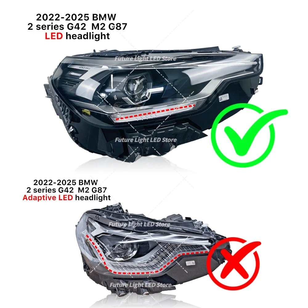 DRL LED Boards Daylight For BMW 2 Series M2 G42 G87 M240i 2022-2024 63115A043C1 Low Spec Headlight Daytime Running Light Module