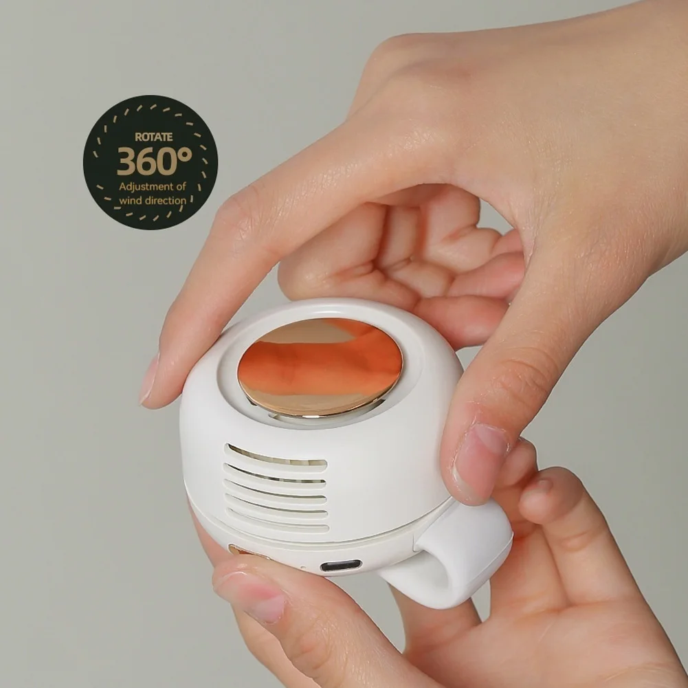 مروحة بمشبك صغير محمولة باليد، مروحة تبريد صيفية قابلة لإعادة الشحن USB، 3 سرعات قابلة للتعديل، مروحة تبريد شخصية محمولة للاستخدام في الهواء الطلق