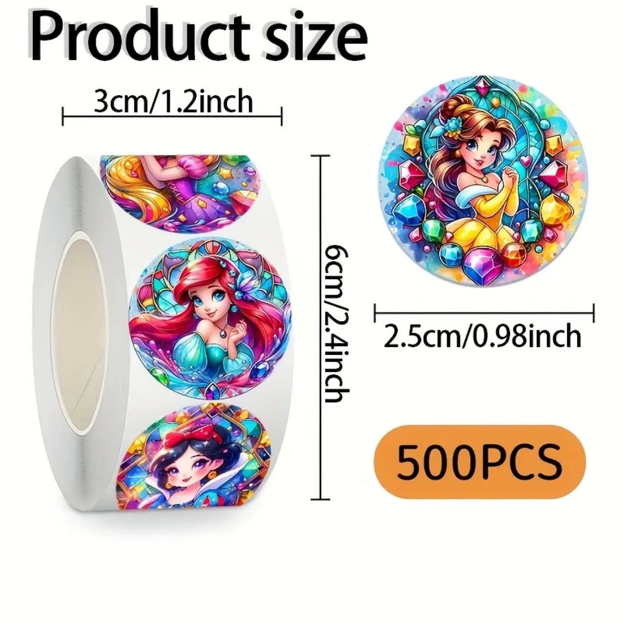 500 قطعة ملصقات أميرات ديزني أنيمي الكرتون لطيف الشارات لعبة القرطاسية الغيتار الهاتف دراجة محمول الأمتعة سيارة الكتابة على الجدران الفتيات #2