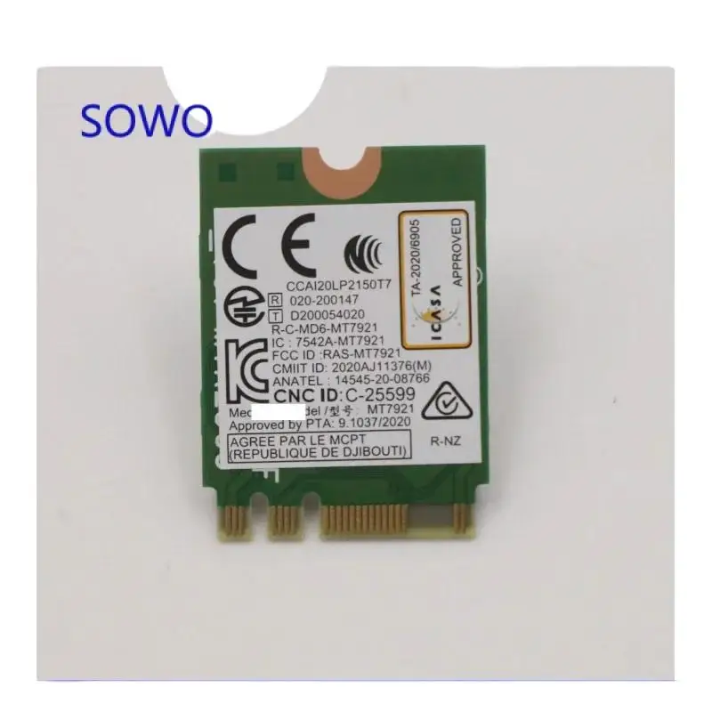 WYORESY WYORESY MT7921 for Lenovo WiFi6 wireless card 5.2 Bluetooth 5W10V25844 Lenovo notebook card