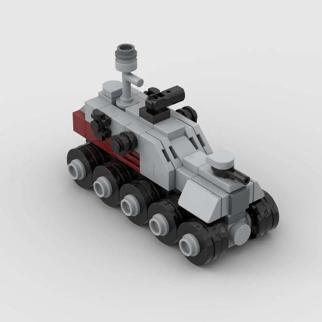 120 small particles MOC building blocks assembly HAV wA6 Dominator Turbine Tank Planet Battle Clone Wars Model Children's Toy