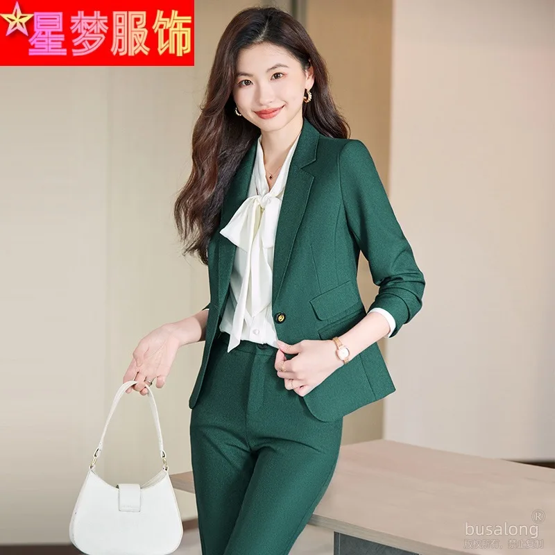 

Business Wear Female Suit Coat Autumn High-End Hotel Catering Manager Commuter Formal Suit Suit Work Clothes Autumn