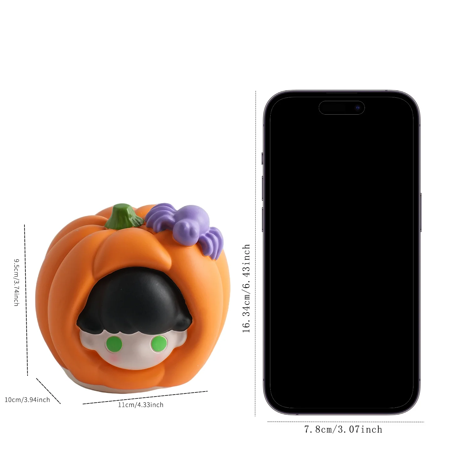 Halloween Pumpkin Witch Toothpick Holder Cartoon Toothpick Dispenser Container for Home Halloween Party Supplies