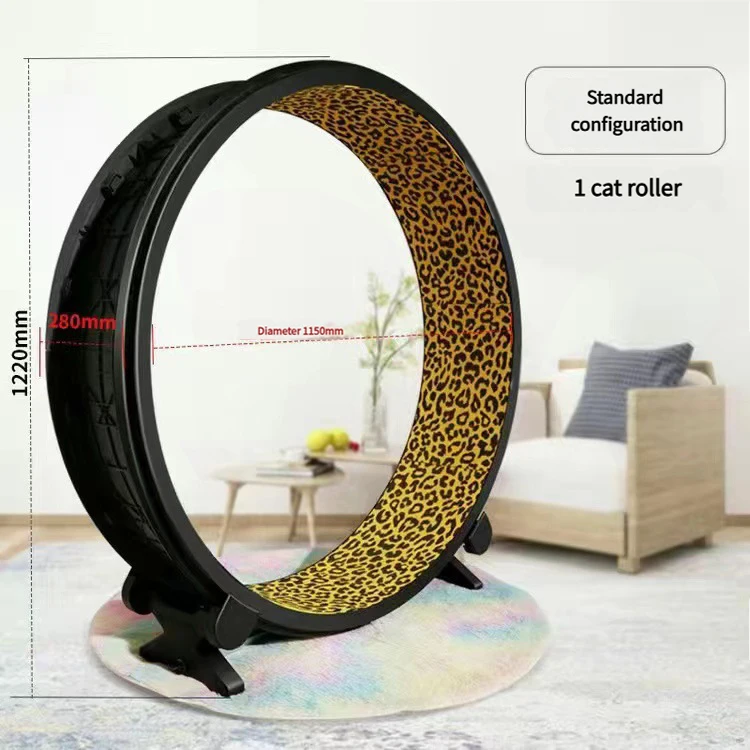 Modern Style Interactive Home Pet Treadmill Wheel Eco-Friendly Silent Exercise Toy Plastic Material for Cats