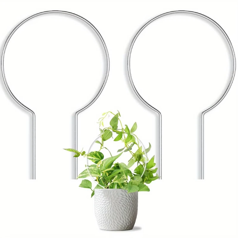Round Acrylic Plant Stand Transparent for Indoor & Outdoor Small Climbing Plants Suitable Clear Modern Home Decor