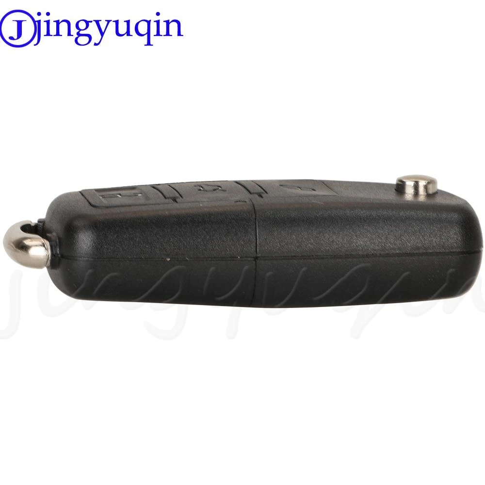 Jingyuqin 3 przyciski inteligentny pilot z kluczykiem samochodowym 433MHZ ID48 Chip 1K0959753N dla VW Golf Jetta Tiguan Polo z ostrzem HU66 7N5837202