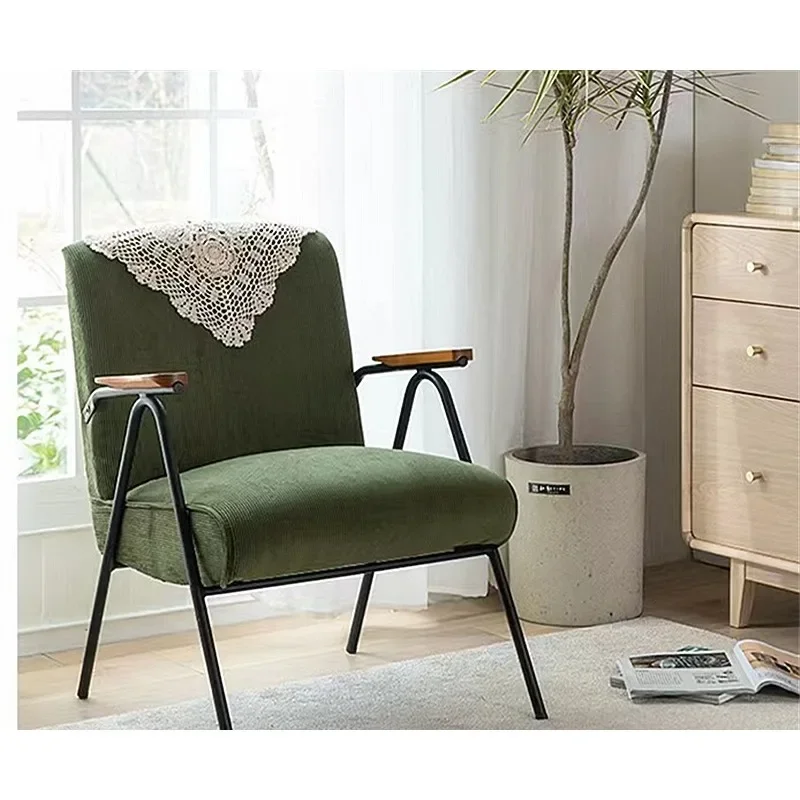 single sofa chair American retro sofa B & B cafe balcony meeting guests leisure chair light luxury