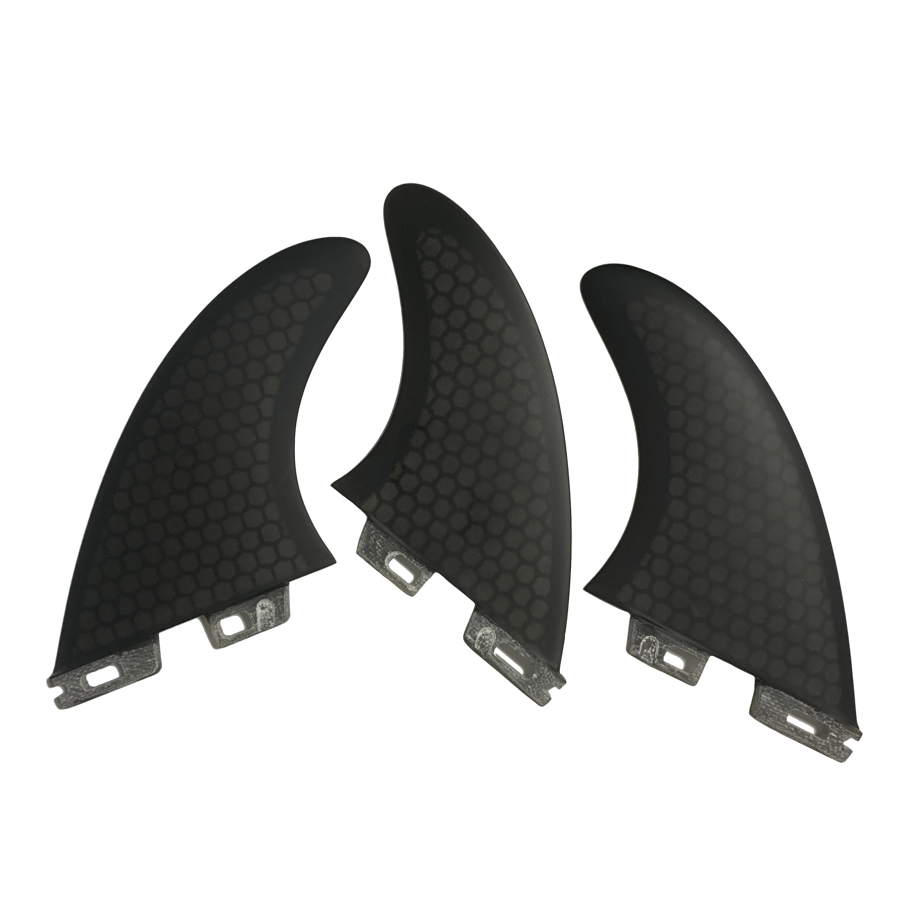 RISECE FCS2 AM2 Honeycomb Surfboard Fins Dual Tab Hexa Core Thruster Fin Set 3PCS