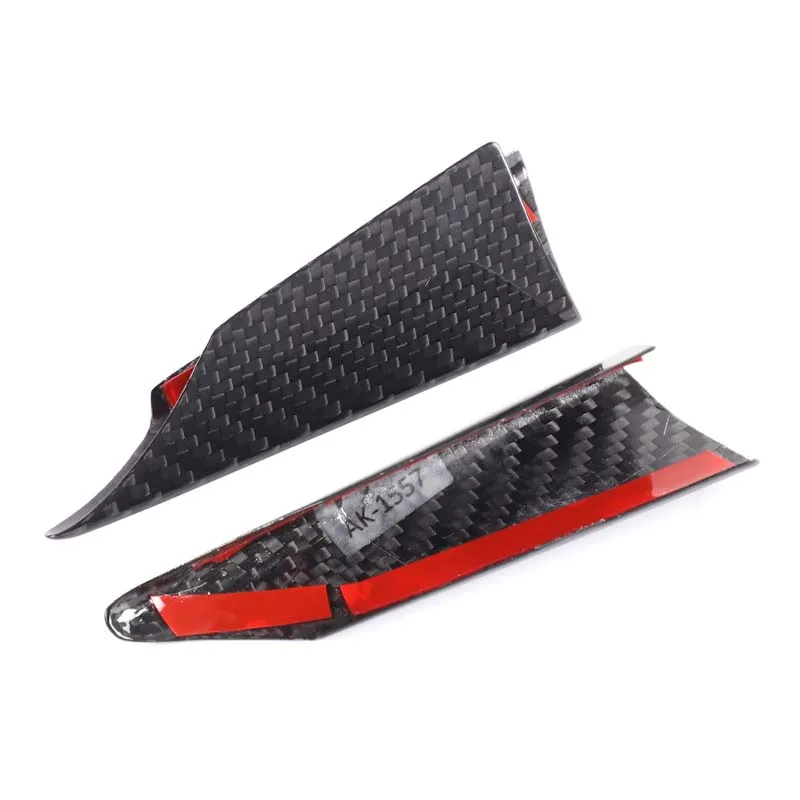 For Porsche Panamera 2024+ Real carbon fiber car steering wheel U-shaped decorative frame sticker car interior accessories