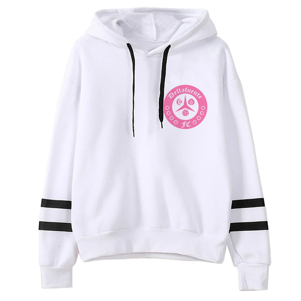 Dellafuente hoodies women Winter  harajuku anime y2k aesthetic hoddies Pullover women Fleece Pullover