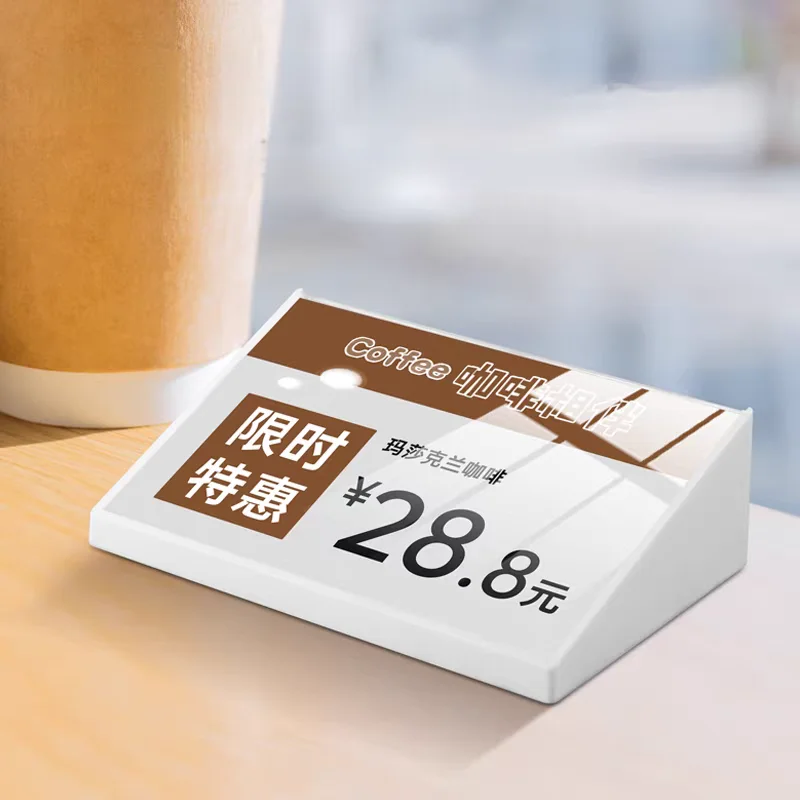 5 Pieces A6 105x148mm Plastic Sign Holder Display Stand Photo Picture Poster Frame Price Label Paper Holder Menu Paper Holder